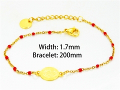 Gold Bracelets of Stainless Steel 316L-HY76B1449KLC