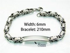 Steel Color Bracelets of Stainless Steel 316L-HY54B0111MLS