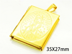 HY Wholesale Gold Color Pendants of Stainless Steel 316L-HY08P0298NV