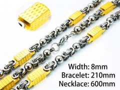 Necklaces Bracelets Sets of Stainless Steel 316L-HY55S0513IJX