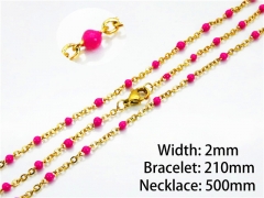 Gold Necklaces of Stainless Steel 316L-HY70S0076MLT