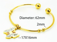 HY Jewelry Wholesale Popular Bangle of Stainless Steel 316L-HY58B0246MA