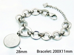 HY Wholesale Steel Color Bracelets of Stainless Steel 316L-HY55B0514MZ