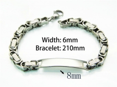 Steel Color Bracelets of Stainless Steel 316L-HY54B0116MLE