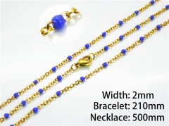 Gold Necklaces of Stainless Steel 316L-HY70S0075MLE