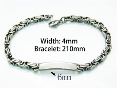 Steel Color Bracelets of Stainless Steel 316L-HY54B0104MZ