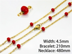Gold Necklaces of Stainless Steel 316L-HY70S0085OLU