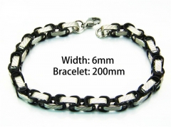 HY Wholesale Black Bracelets of Stainless Steel 316L-HY54B0132NLS