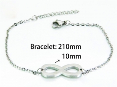HY Wholesale Steel Color Bracelets of Stainless Steel 316L-HY25B0508KL