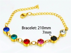 Gold Bracelets of Stainless Steel 316L-HY25B0541PA