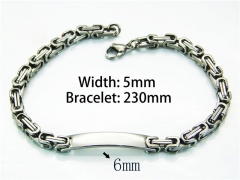 Steel Color Bracelets of Stainless Steel 316L-HY54B0107MX