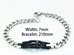 Black Bracelets of Stainless Steel 316L-HY55B0558NB