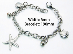 HY Wholesale Steel Color Bracelets of Stainless Steel 316L-HY70B0453KE