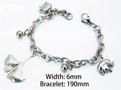 HY Wholesale Steel Color Bracelets of Stainless Steel 316L-HY70B0454KR