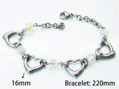 HY Wholesale Steel Color Bracelets of Stainless Steel 316L-HY55B0537NQ