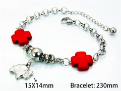 HY Wholesale Steel Color Bracelets of Stainless Steel 316L-HY55B0512NB