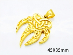 HY Wholesale Gold Color Pendants of Stainless Steel 316L-HY06P0068HHZ
