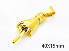 HY Wholesale Gold Color Pendants of Stainless Steel 316L-HY06P0080HZZ