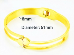 HY Jewelry Wholesale Popular Bangle of Stainless Steel 316L-HY93B0338HMQ