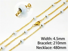 Gold Necklaces of Stainless Steel 316L-HY70S0091OLQ