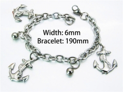 HY Wholesale Steel Color Bracelets of Stainless Steel 316L-HY70B0466KE