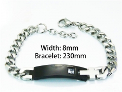Black Bracelets of Stainless Steel 316L-HY55B0554NE
