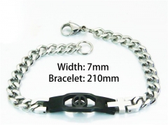 Black Bracelets of Stainless Steel 316L-HY55B0559NC
