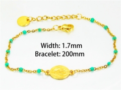 Gold Bracelets of Stainless Steel 316L-HY76B1450KLG