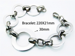 HY Wholesale Steel Color Bracelets of Stainless Steel 316L-HY81B0087HLZ