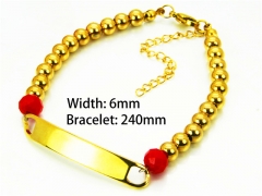Gold Bracelets of Stainless Steel 316L-HY91B0161HIS