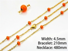 Gold Necklaces of Stainless Steel 316L-HY70S0087OLT