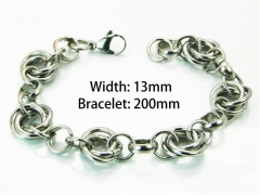 HY Wholesale Steel Color Bracelets of Stainless Steel 316L-HY92B0054HEE