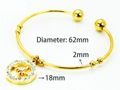 HY Jewelry Wholesale Popular Bangle of Stainless Steel 316L-HY58B0242MV