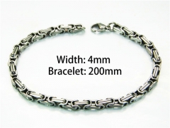 HY Wholesale Steel Color Bracelets of Stainless Steel 316L-HY54B0119MB