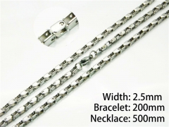 Necklaces   Bracelets Sets of Stainless Steel 316L-HY40S0244MV