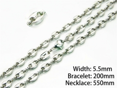 Necklaces   Bracelets Sets of Stainless Steel 316L-HY40S0240OL