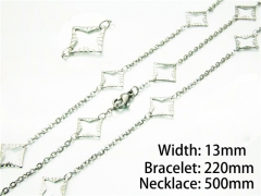 Necklaces   Bracelets Sets of Stainless Steel 316L-HY40S0225ME