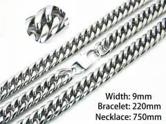 Necklaces   Bracelets Sets of Stainless Steel 316L-HY40S0270JSS