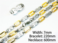 Necklaces  &amp;   Bracelets Sets of Stainless Steel 316L-HY55S0569IQQ