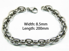 HY Wholesale Steel Color Bracelets of Stainless Steel 316L-HY40B0132OA