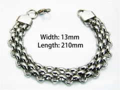HY Wholesale Steel Color Bracelets of Stainless Steel 316L-HY40B0134OE