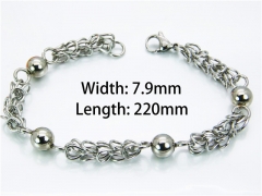 HY Wholesale Steel Color Bracelets of Stainless Steel 316L-HY40B0144ML