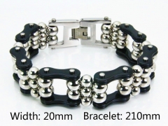 Steel Color Bracelets of Stainless Steel 316L-HY55B0070JMQ