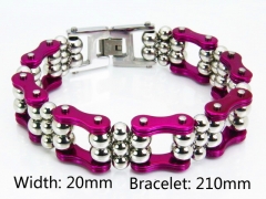 Steel Color Bracelets of Stainless Steel 316L-HY55B0069JMZ
