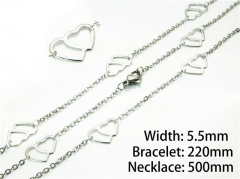 Necklaces   Bracelets Sets of Stainless Steel 316L-HY40S0227MG