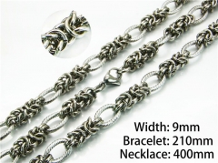 Necklaces   Bracelets Sets of Stainless Steel 316L-HY40S0213ILD