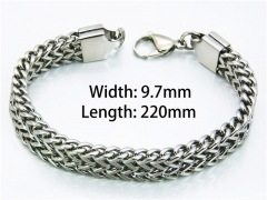 HY Wholesale Steel Color Bracelets of Stainless Steel 316L-HY40B0142PZ
