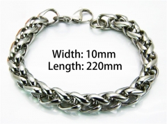 HY Wholesale Steel Color Bracelets of Stainless Steel 316L-HY40B0140NC