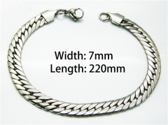 HY Wholesale Steel Color Bracelets of Stainless Steel 316L-HY40B0137LS