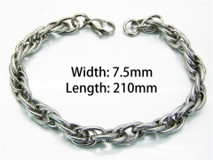 HY Wholesale Steel Color Bracelets of Stainless Steel 316L-HY40B0129KZ
